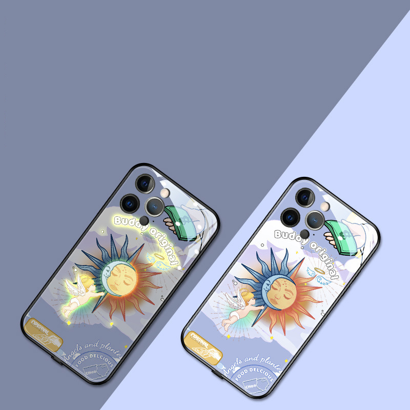 Incoming Call Glowing Sun and Moon Phone Case